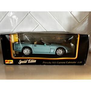 Maisto Special Edition 1996 Blue Corvette 1:18 Model Car Fathers Day  read